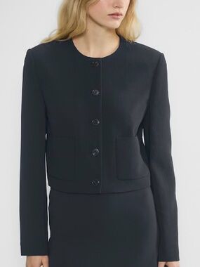 Wilfred Prose Jacket, Navy, Size 8